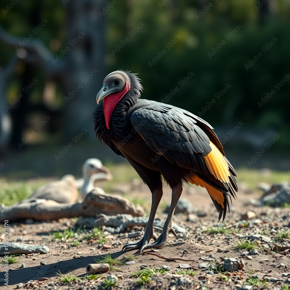 Obraz premium Photorealistic image of a California Condor.