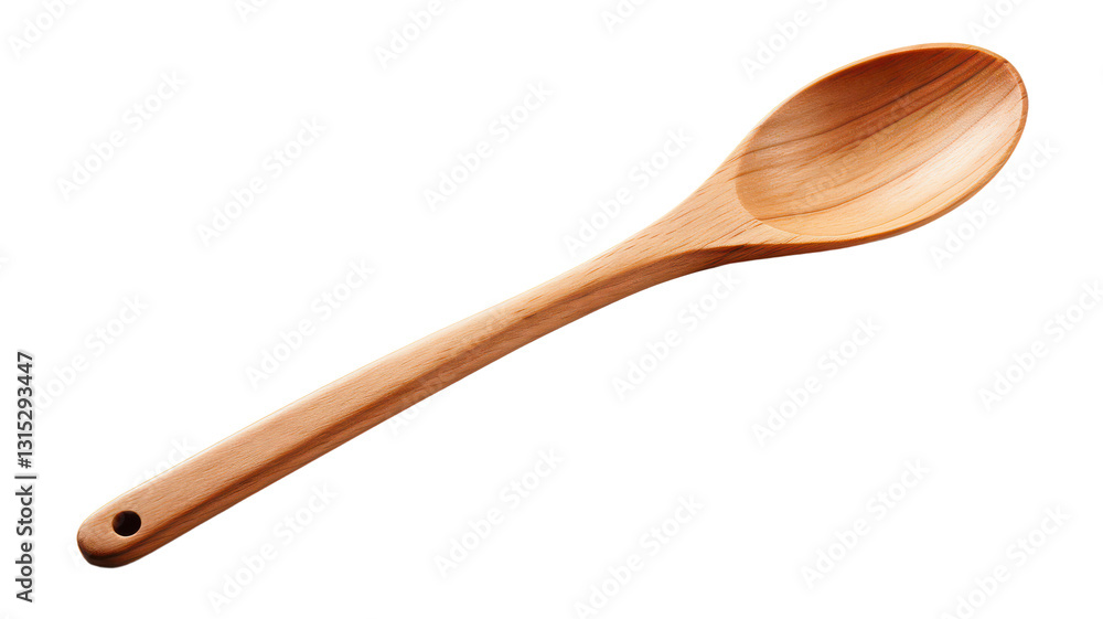 Kitchen Wooden Spoon Isolated on Transparent Background, PNG Kitchen Wooden Spoon Isolated on Transparent Background, PNG