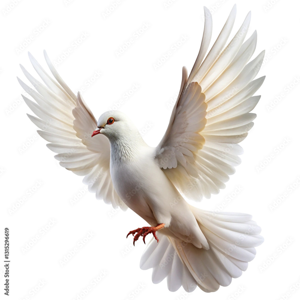 Fototapeta premium dove isolated on white