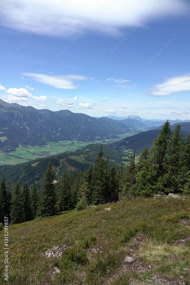 Aussicht am Lahngang bei Admont