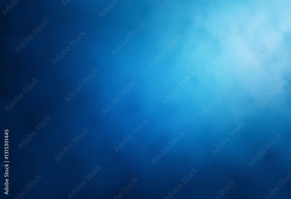 Fototapeta premium Blue sky with clouds and underwater scene with rays, smoke, mist, and stormy light, creating a textured nature backdrop