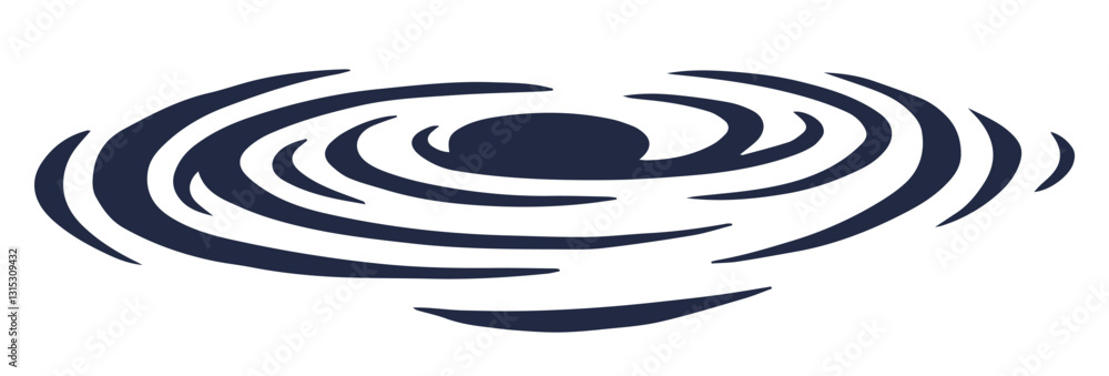Abstract design depicting circular water ripples Abstract design depicting circular water ripples