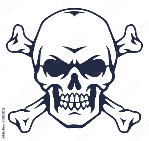 Versatile skull and crossbones design