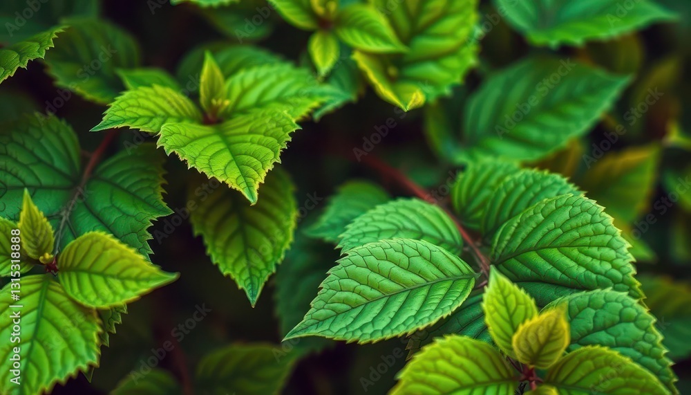 Vibrant green leaves, intricate detail, sharp focus, leaves, close-up Vibrant green leaves, intricate detail, sharp focus, leaves, close-up