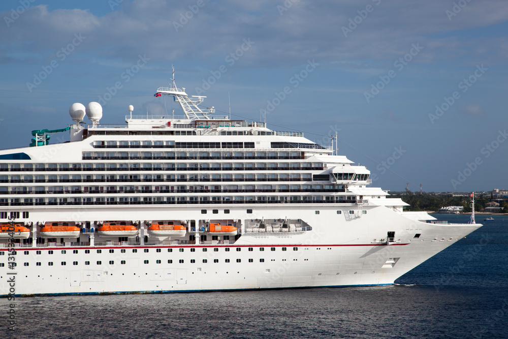 Luxury Cruise Ship Near Grand Cayman Island
