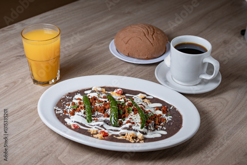 Mexican enfrijoladas