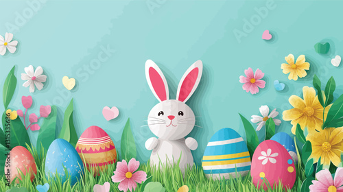 Minimalist Easter Background – Elegant and Festive Holiday Design
