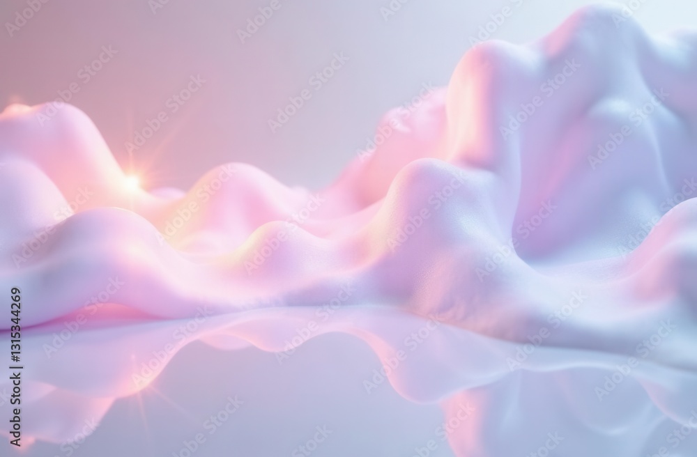 Abstract soft pastel waves with gentle reflections and subtle light Abstract soft pastel waves with gentle reflections and subtle light