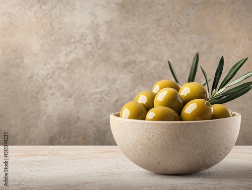 Beautifully styled bowl of olives displaying an assortment of colors and flavors perfect for enhancing any dining experience