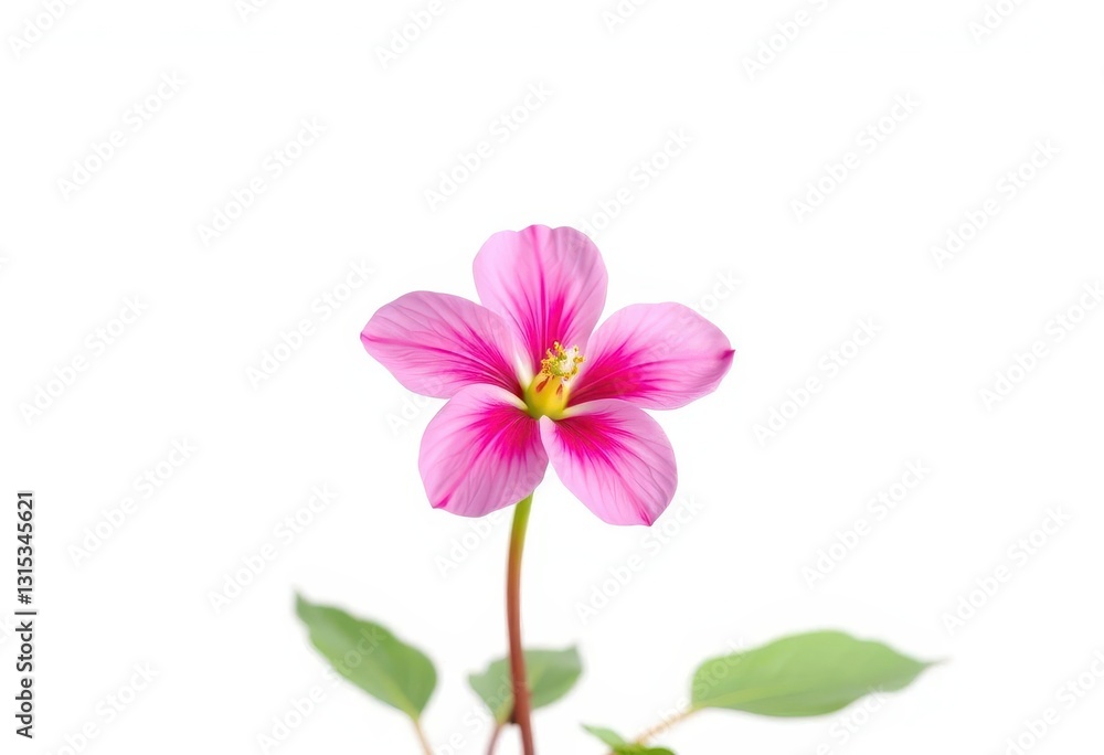 A single, vibrant bloom isolated against a pure white backdrop, freshness, floral A single, vibrant bloom isolated against a pure white backdrop, freshness, floral
