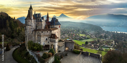 Photos Most beautiful medieval castles of France - menthon saint bernard located near lake Annecy