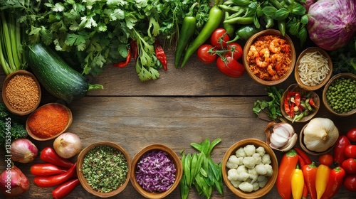 Vibrant & Delicious: A Culinary Array of Fresh Produce and Spices