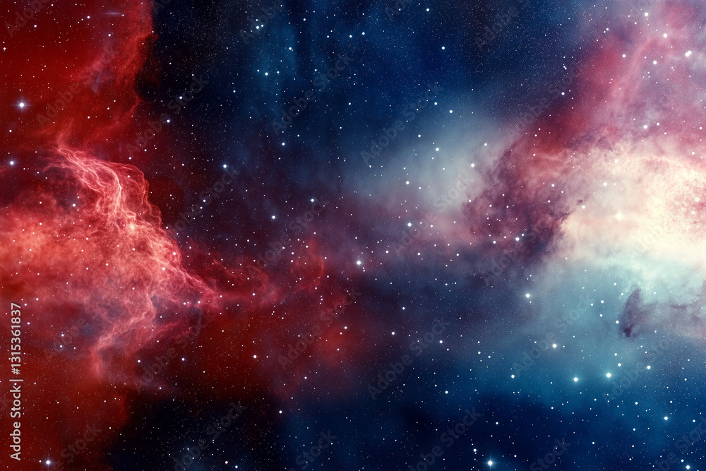 Fototapeta premium space background with stars and nebula