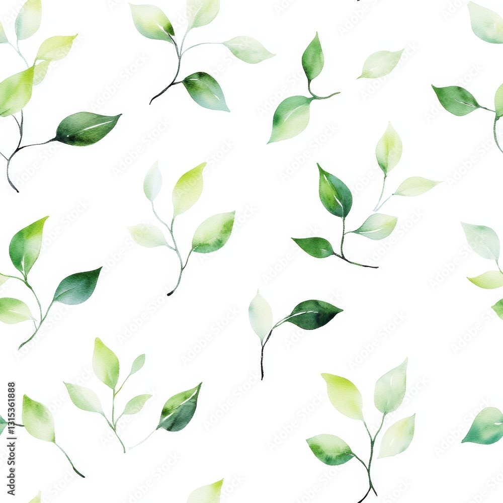 Repetitive seamless pattern of leaf foliage for fabric design. Repetitive seamless pattern of leaf foliage for fabric design.