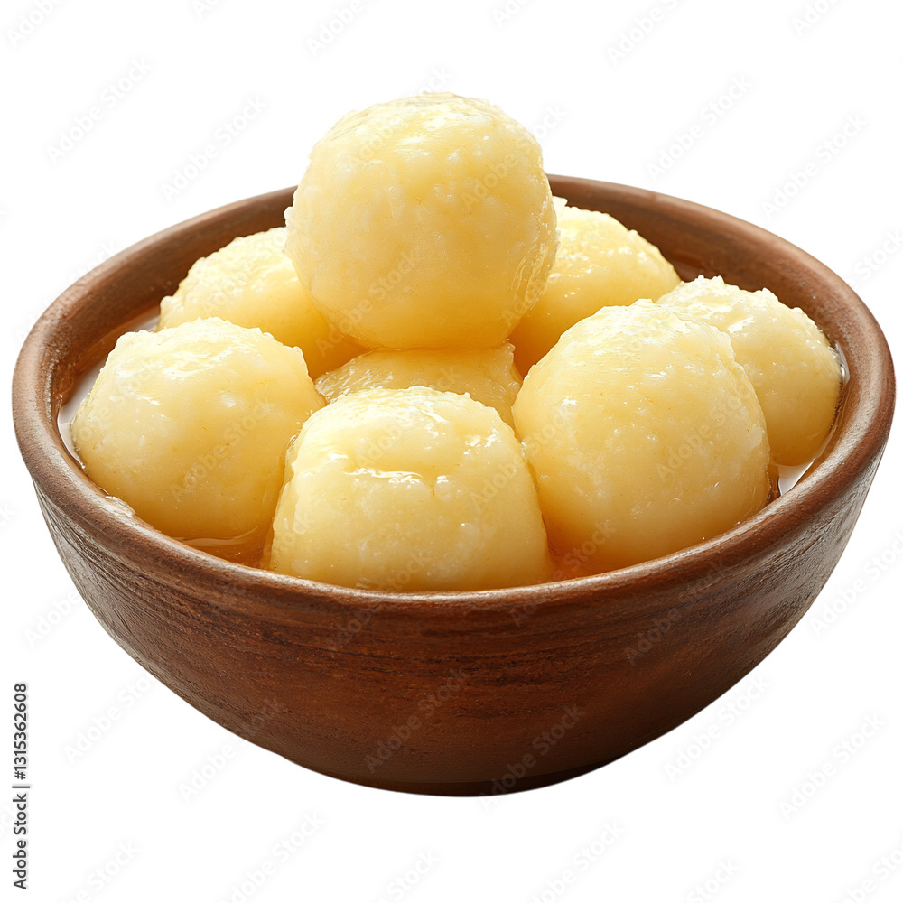 A Bowl of Yellow Sugar Balls Isolated on Transparent Background A Bowl of Yellow Sugar Balls Isolated on Transparent Background