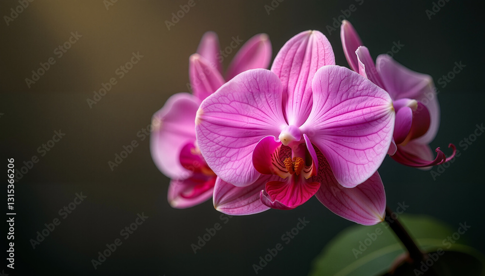 Obraz premium Beautiful pink rose in full bloom with dewdrops 