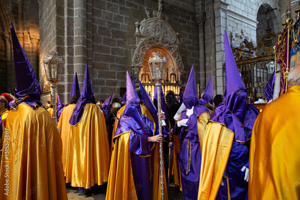 Fototapeta premium Imágenes de las procesiones de Ávila, España