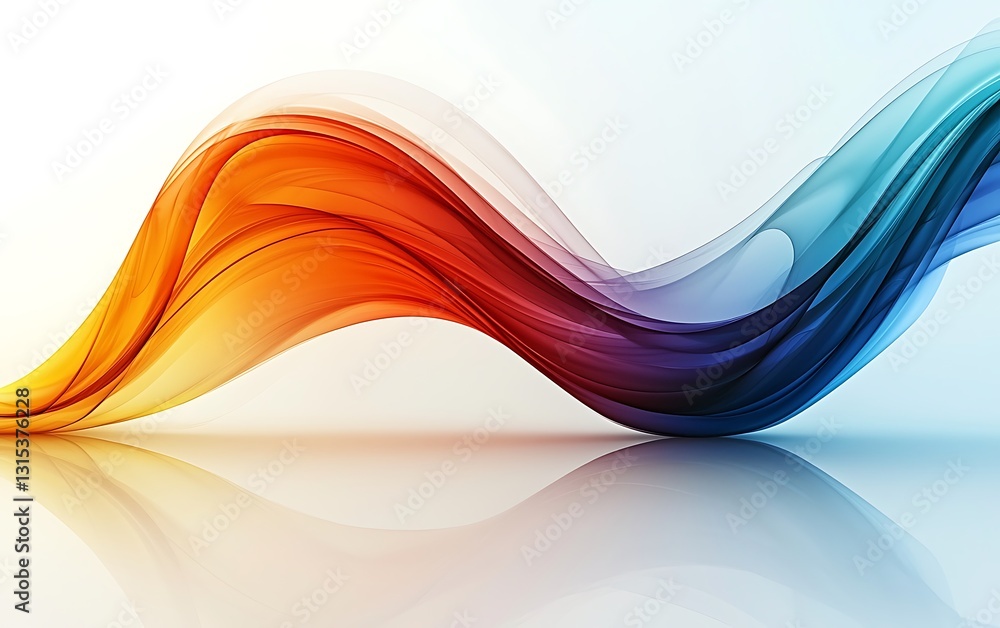 Fototapeta premium Abstract Colorful Flowing Wave Background