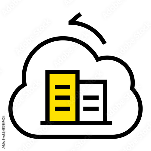 Secure Cloud Data Migration, Seamlessly Transferring Business Files Between Servers With A Simple, Bold Graphic Style