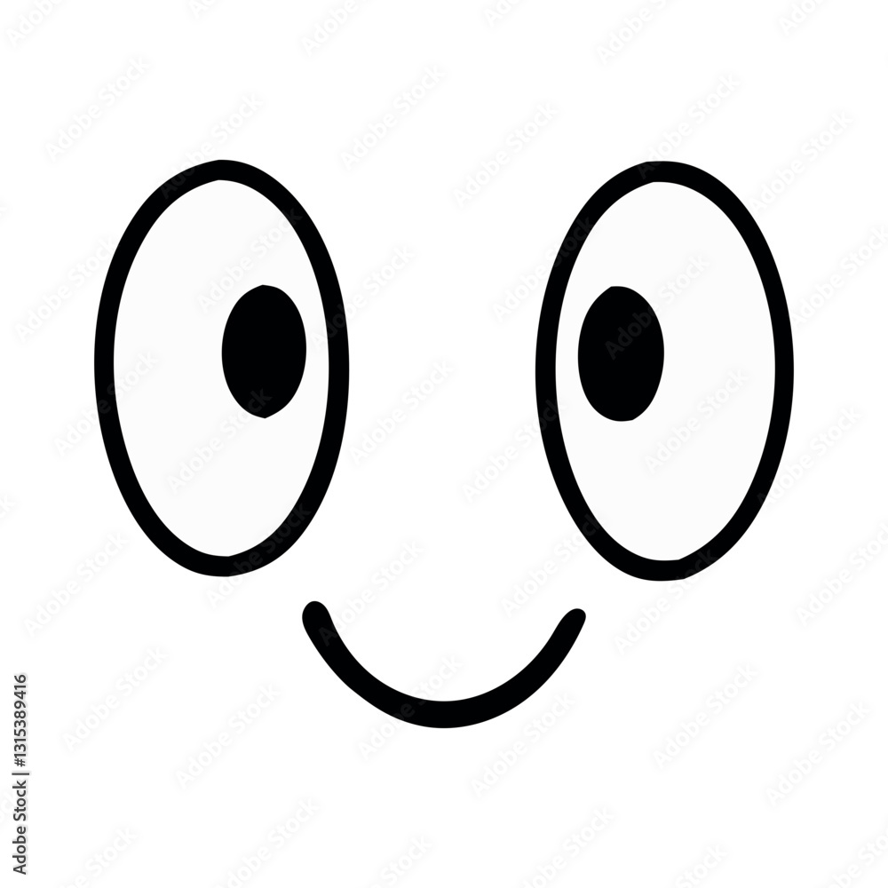 funny cartoon face vector illustration, emotion vector illustration, Animation vector funny cartoon face vector illustration, emotion vector illustration, Animation vector
