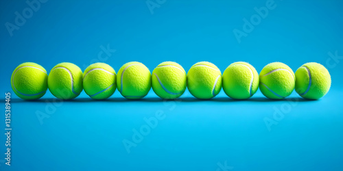 Tennis Balls in a Row