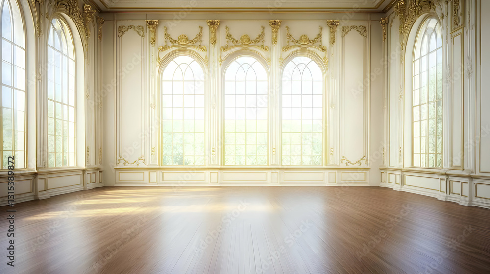 Grand Room with Arch Windows Grand Room with Arch Windows