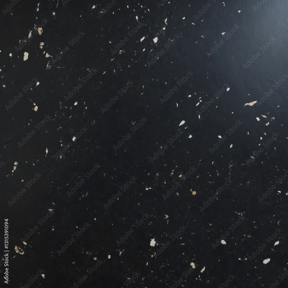 Fototapeta premium Black Granite Stone Surface with Subtle Sparkles