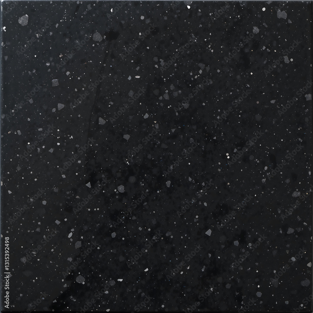 Fototapeta premium Black Granite Stone Surface with Subtle Sparkles
