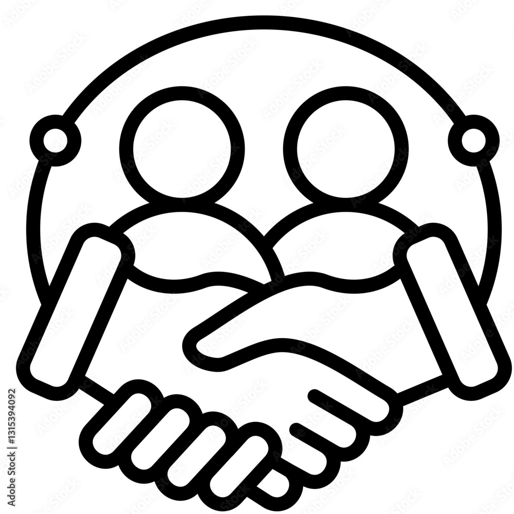 Fototapeta premium Collaboration Icon