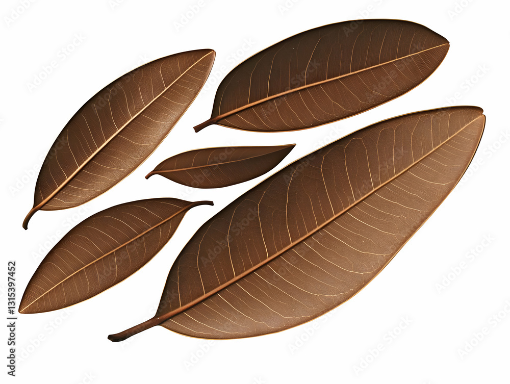 Brown Leaves, Botanical Design Brown Leaves, Botanical Design