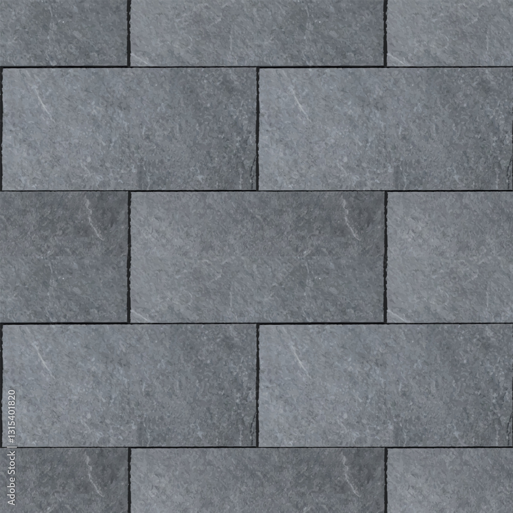 Naklejka premium Stone wall blocks. Seamless pattern. Vector illustration.