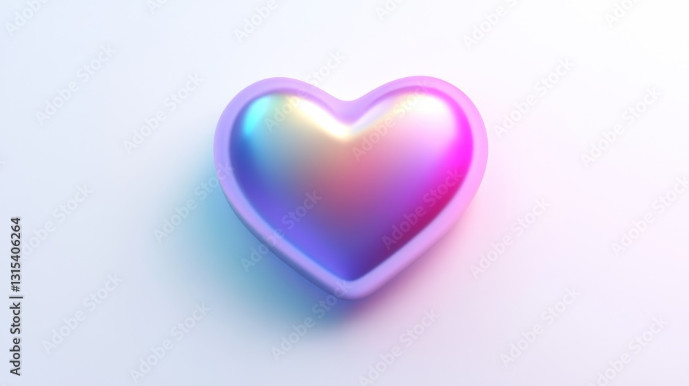 Shiny Heart with Gradient Colors: A Vibrant and Romantic Design for Love, Romance, and Celebrat Shiny Heart with Gradient Colors: A Vibrant and Romantic Design for Love, Romance, and Celebrat