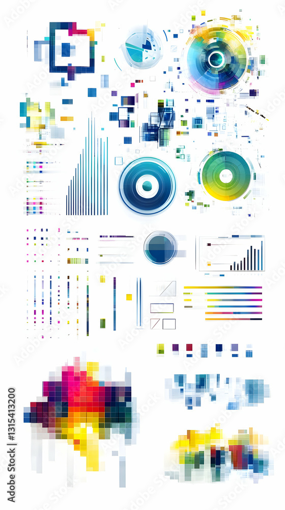 Obraz premium Abstract Data Visualization