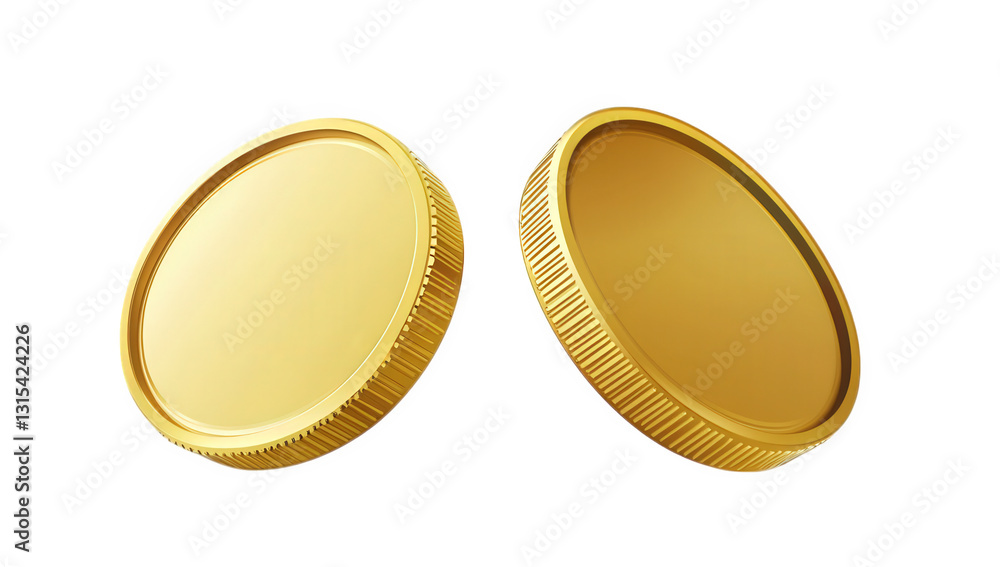 two shiny gold coins positioned closely together showcasing their smooth surfaces and ridged edges symbolizing currency value and financial transactions two shiny gold coins positioned closely together showcasing their smooth surfaces and ridged edges symbolizing currency value and financial transactions