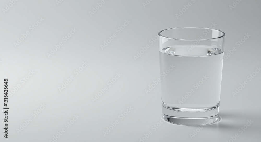 A clear glass of water reflecting minimalistic design elements and soft lighting evokes a sense of purity and freshness, showcasing its importance for hydration and sustainability A clear glass of water reflecting minimalistic design elements and soft lighting evokes a sense of purity and freshness, showcasing its importance for hydration and sustainability