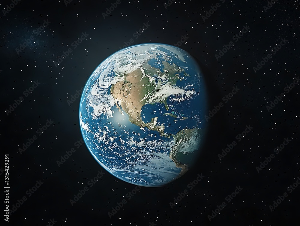 Obraz premium Earth for Space, Planet, View. (1)