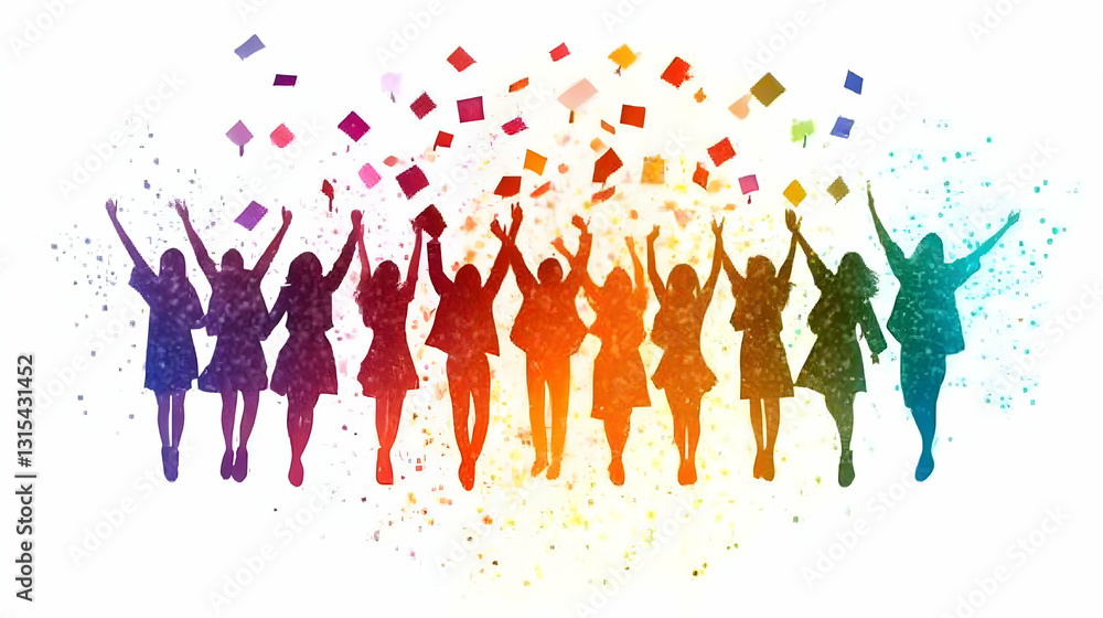 Celebrating Success: A Colorful Graduation Celebrating Success: A Colorful Graduation