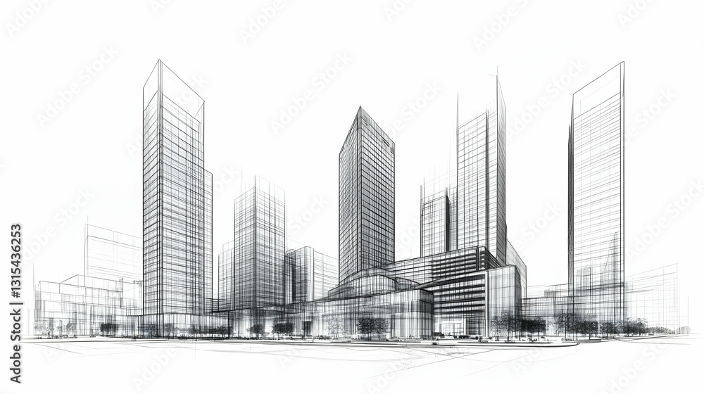 Modern Cityscape Architectural Design Modern Cityscape Architectural Design