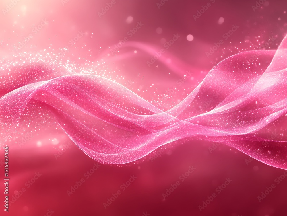 Pink wave, sparkle, light, background, design Pink wave, sparkle, light, background, design