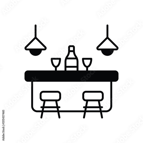 Bar Counter Vector icon