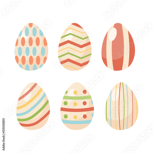 set of easter eggs