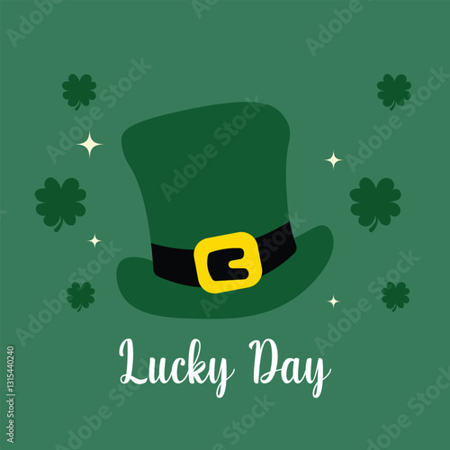 st patricks day card hat 