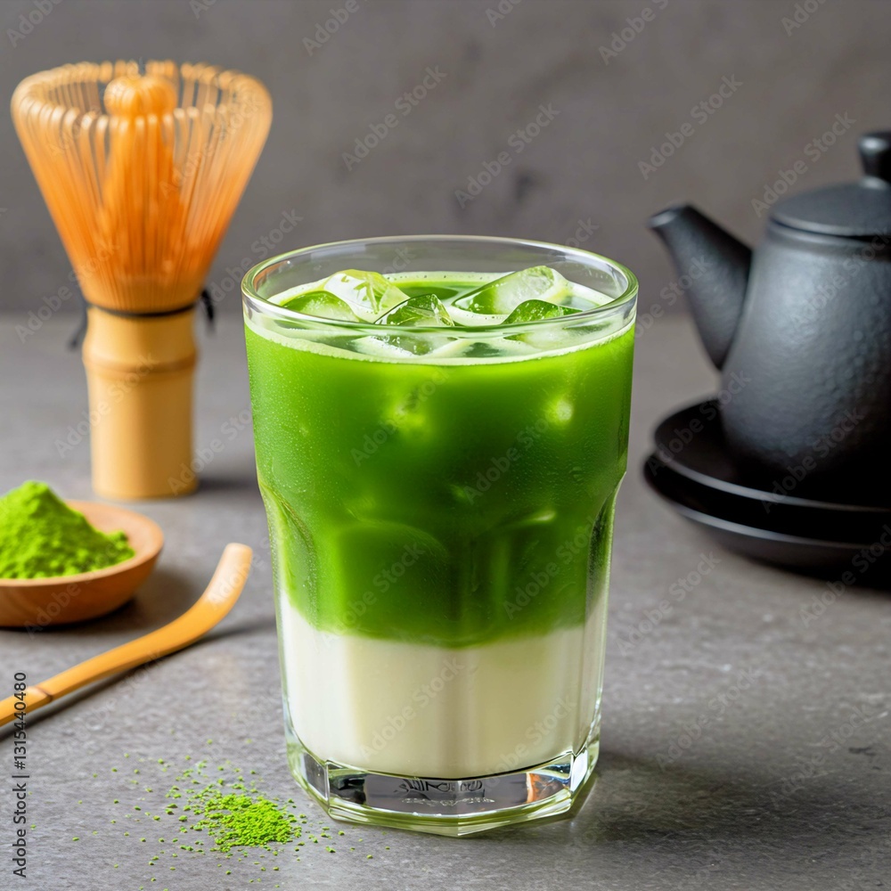 Iced Matcha Latte Iced Matcha Latte