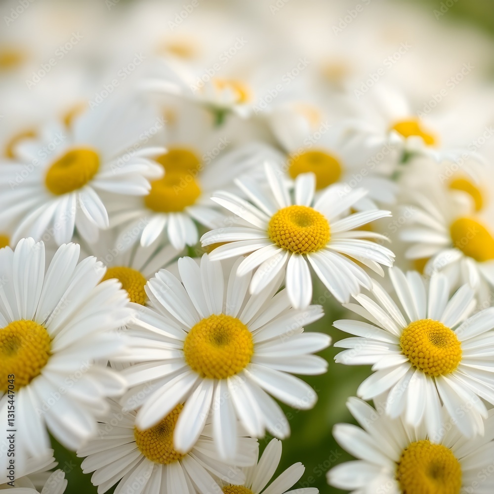 Fototapeta premium Macro photograph of flowers with detailed petals
