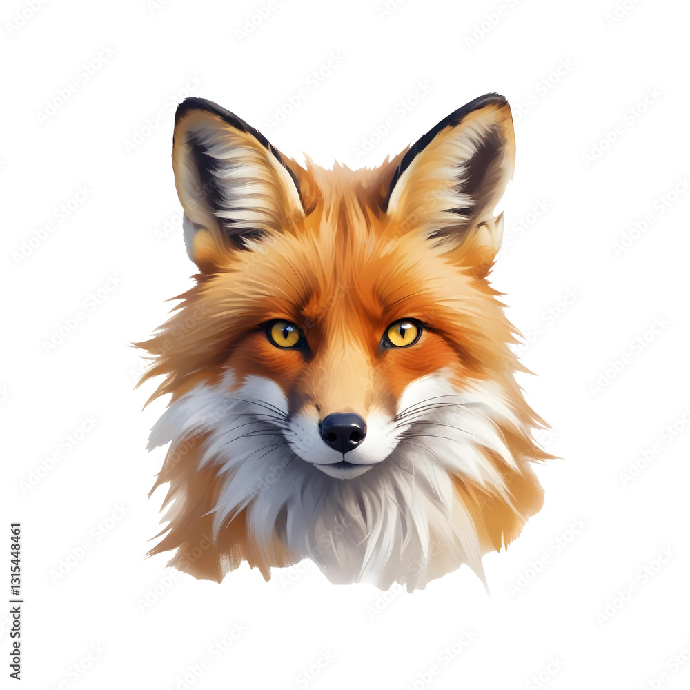 Fototapeta premium red fox isolated on white