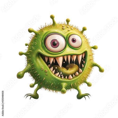 funny green monster