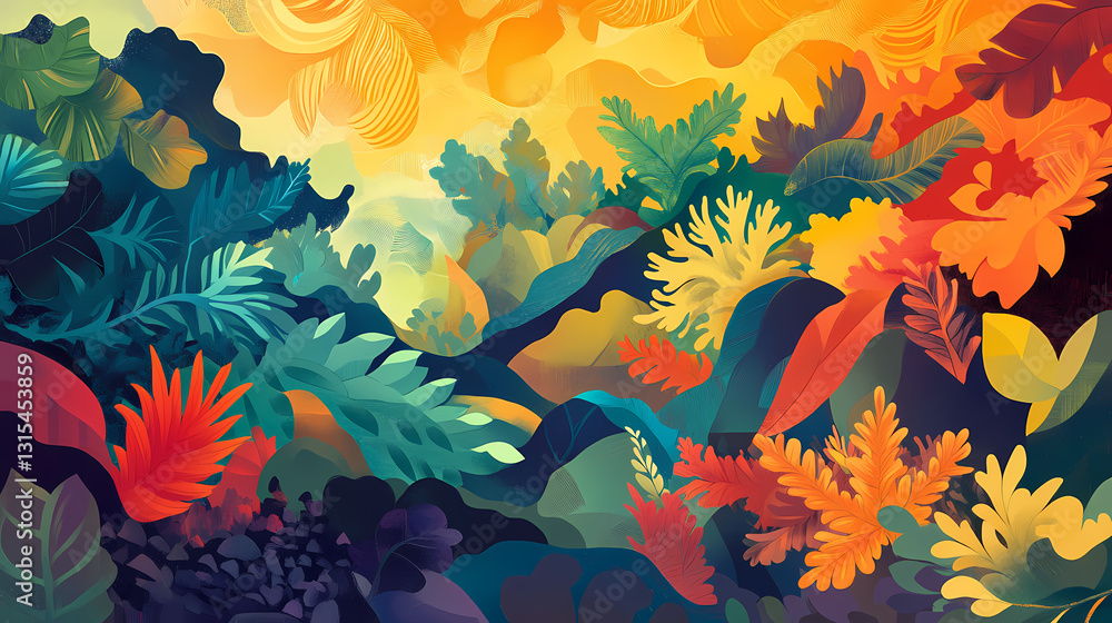 Naklejka premium abstract design flowing shapes