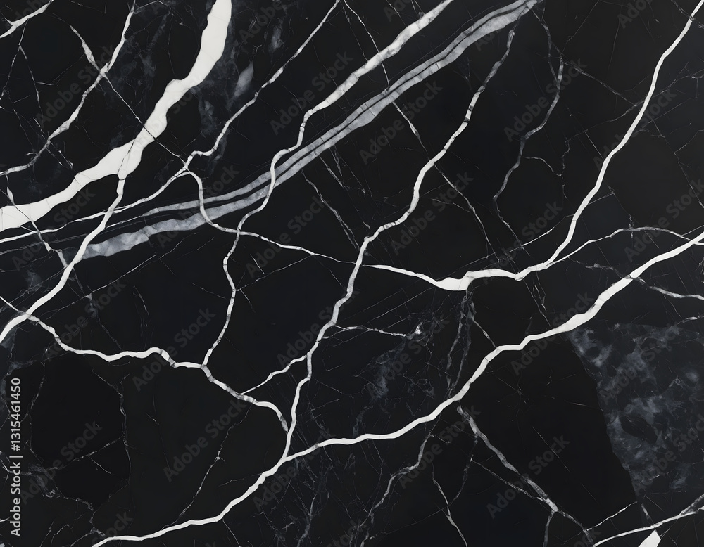 Dark Marble Surface with Subtle White Veins Dark Marble Surface with Subtle White Veins
