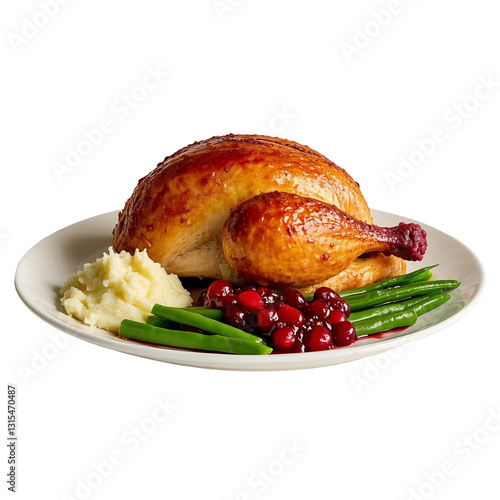 Happy Thanksgiving special food turkey dinner October festive PNG file download