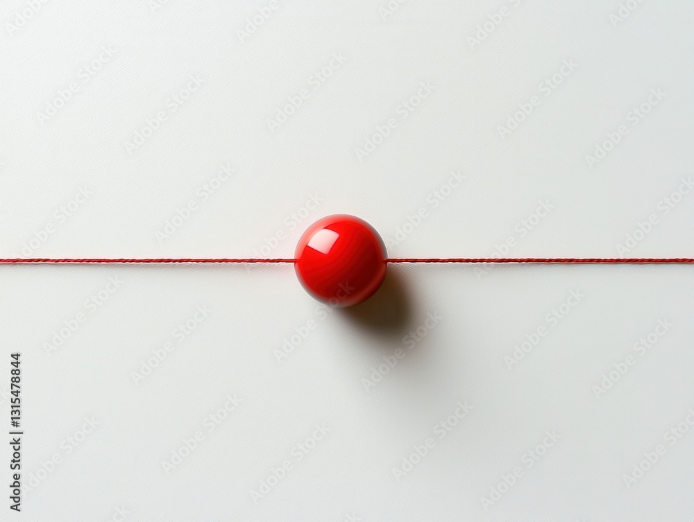 Closeup of a red cotton thread and needle on a white background showcasing a tailor's sewing object perfect for creative textile or fashion design projects. Closeup of a red cotton thread and needle on a white background showcasing a tailor's sewing object perfect for creative textile or fashion design projects.